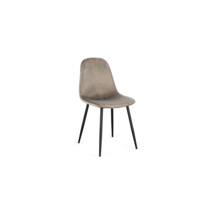 Bizzotto New Irelia Black/Taupe Velvet Chair