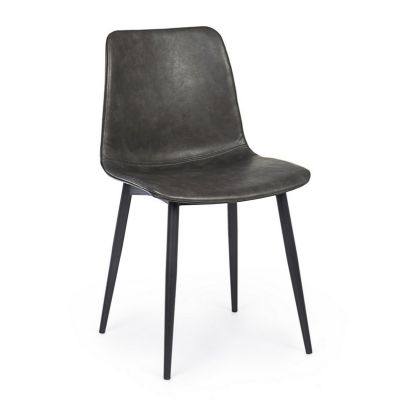 KYRA GREY VINTAGE PU CHAIR