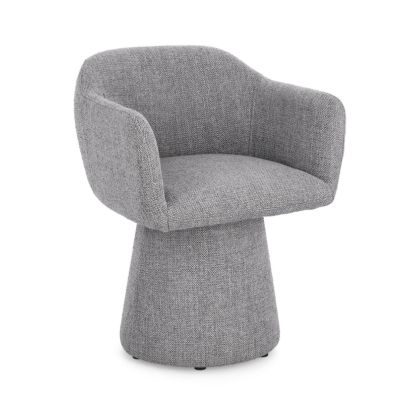 LOTTIE DARK GREY SWIVEL CHAIR