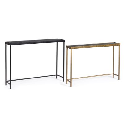 Console 2 pcs. YAMIR 97x22x69/107x26x79 cm. black/gold