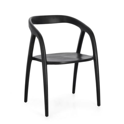 Chair with armrests Dotty, Black