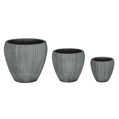 SET3 HALONG RO GREY VASE HOLDER