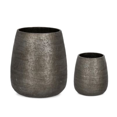 SET2 EMEI HIGH GREY VASE HOLDER