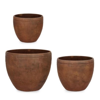 SET3 MEILI RO HIGH RUSTY VASE HOLDER