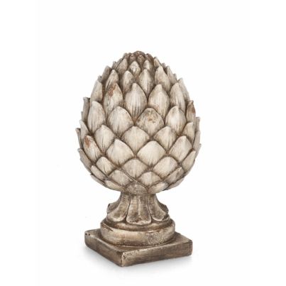 BEIGE PINECONE DECORATION H41