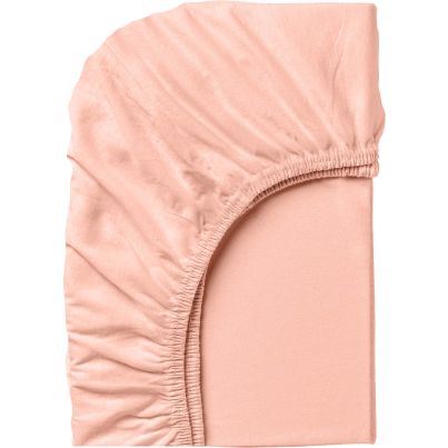 Чаршаф с ластик DILIOS, 100% памучно трико, 180/200/25 см, праскова