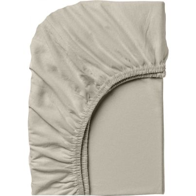 Чаршаф с ластик DILIOS, 100% памучно трико, 160/200/25 см, сив