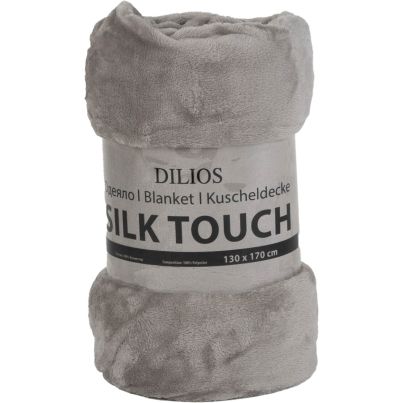 Blanket DILIOS Silk Touch 130x170 cm, Grey