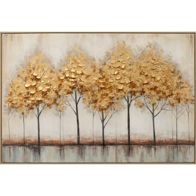 Acrylic painting Golden Trees 82,5x122,5cm