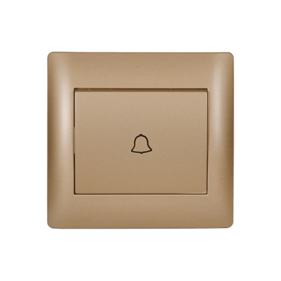 RHYME doorbell switch golden metallic