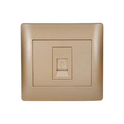 RHYME phone socket golden metallic