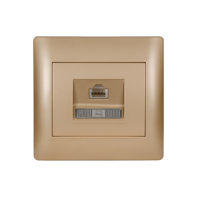 RHYME computer socket golden metallic
