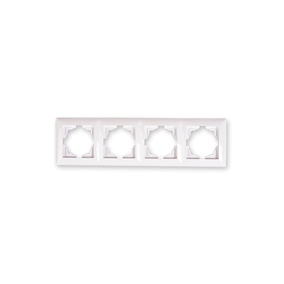 VISAGE QUADRUPLE HORIZONTAL FRAME WHITE