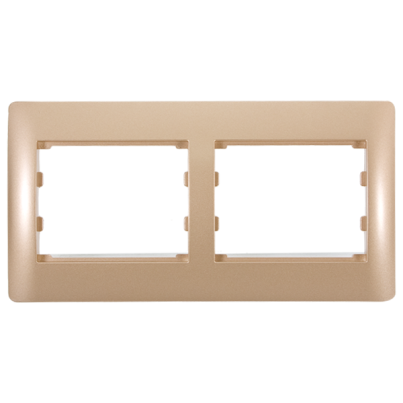 RHYME double panel - golden metallic