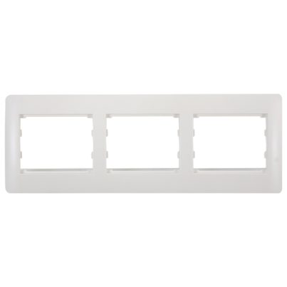 RHYME triple panel - white metallic