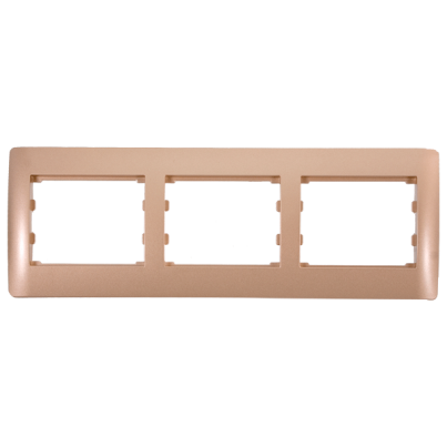 RHYME triple panel - golden metallic