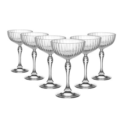 Cocktail glasses Coupe AMERICA'20s 220ml 6pcs. clear