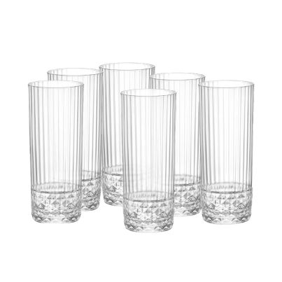 Water glasses AMERICA'20s 400ml 6pcs. clear