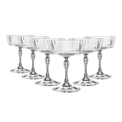 Cocktail glasses Fizz AMERICA'20s 275ml 6pcs. clear