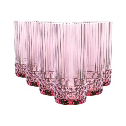 Glasses Cooler AMERICA'20s 490ml 6pcs. lilac rose