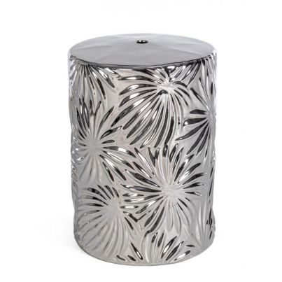 SFINGE LEAF SILVER STOOL