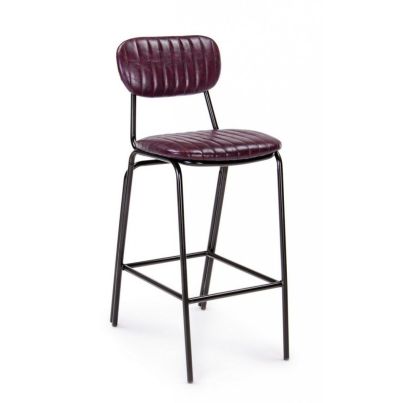 DEBBIE VINTAGE BORDEAUX BAR STOOL