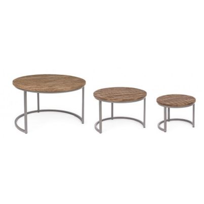 SET3 NARVIK ROUND COFFEE TABLE