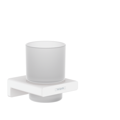 HG Wall-Mounted Tumbler Holder Addstoris, White