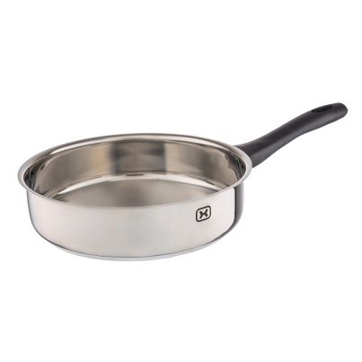 Three-layer Bottom Deep Pan CHROM, Stainless Steel, Diameter 28 cm