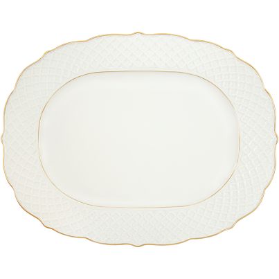 Oval serving dish Empire Gold  35x27cm