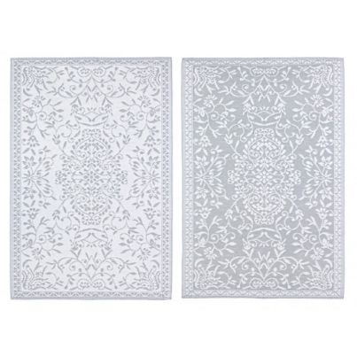 ANSEDONIA WHITE-GREY CARPET 120X180