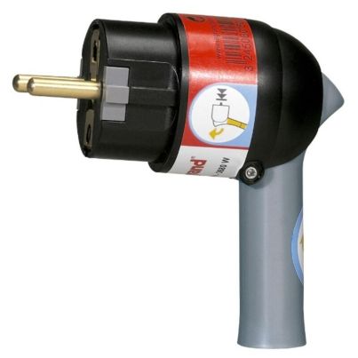 Plug LEGRAND, 2P+E, 16A, 90°, black