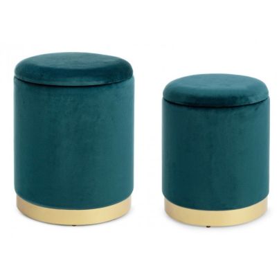 POLINA NAVYUS SET2 POUF W-CONT.