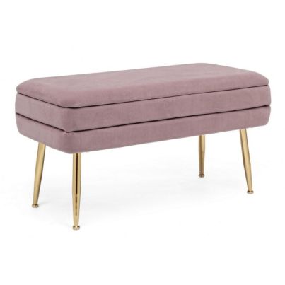 PAVLINA MAUVE STORAGE BENCH