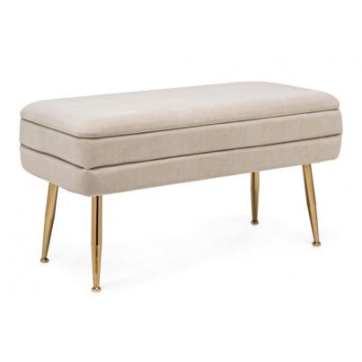 PAVLINA BEIGE STORAGE BENCH