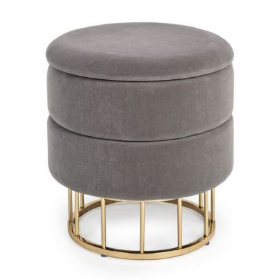 PAVLINA DARK GREY STORAGE STOOL