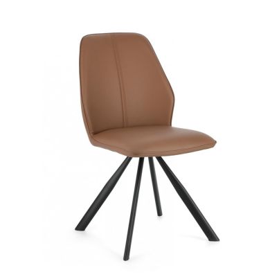 MAXWELL COGNAC PU  CHAIR