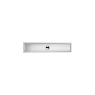Built-in and Flush Channel BARAZZA, 3 Modules, 90cm, Satin Stainless Steel