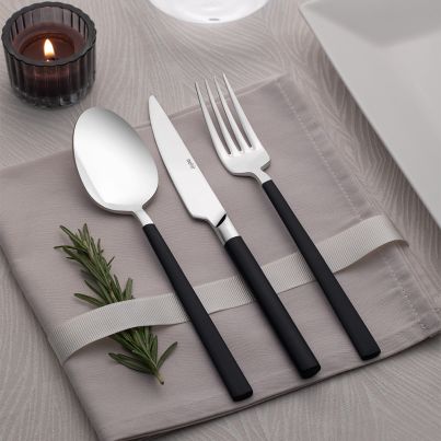 Cutlery DALYAN PEARL 18pcs. Set Sandblast/Black