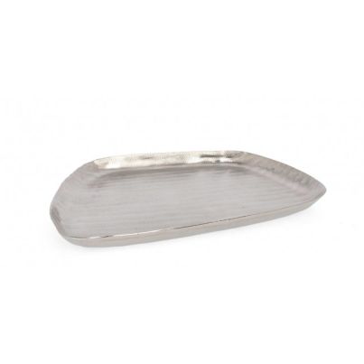 CHISEL SILVER DECORATIVE TRAY 30X28