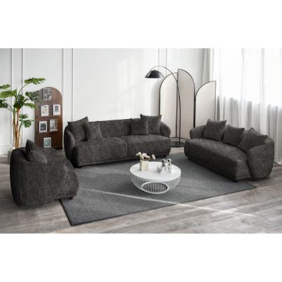 Home Finishing Sofa set 3+2+1 FAMIGLIA  graphite