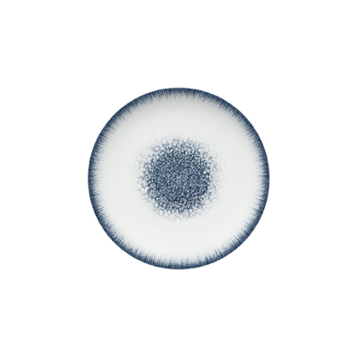 Десертна чиния SATURNIA Nancy, 21 см, бяла/синя