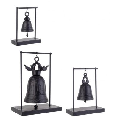 PUNE BELL BLACK DECORATION SET3