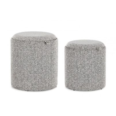 SASHA L.GREY STORAGE POUF W-TRAY