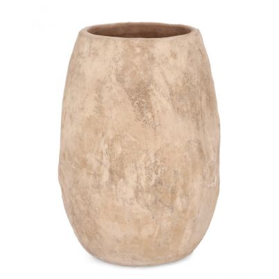 MINH SHAPED VASE HOLDER BURN.T.COTTA H60