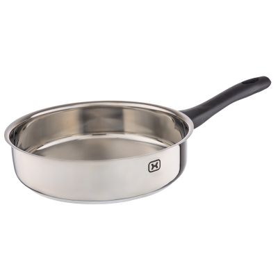 Three-layer Bottom Deep Pan CHROM, Stainless Steel, Diameter 24 cm