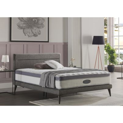 BELLONA Bedstead with headboard 160x200 FLEXY dark grey/anthracite