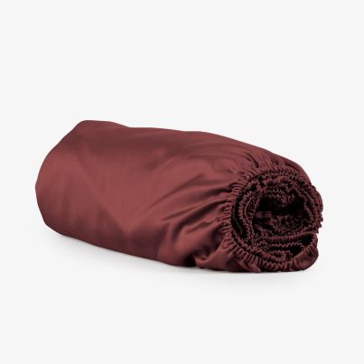 Чаршаф с ластик DILIOS, 100% Памучен сатен, 100/200/25, джинджър