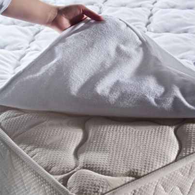 Waterproof mattress protector COMFYLINE 180x200cm white