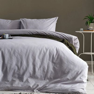 Single king size bedding set DREAMLIFE 3pcs grey